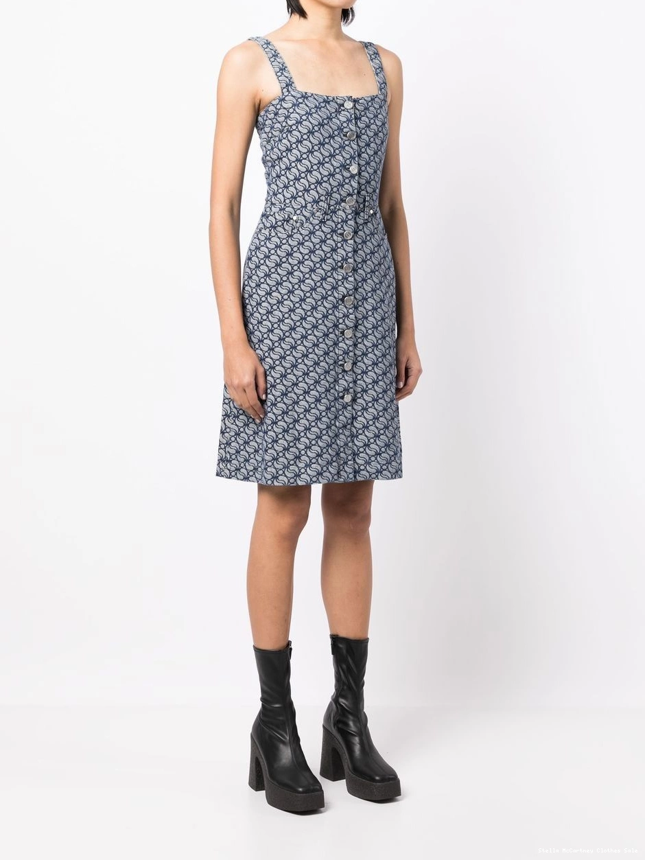 Affordable denim jacquard-logo McCartney Women dress Stella 0803